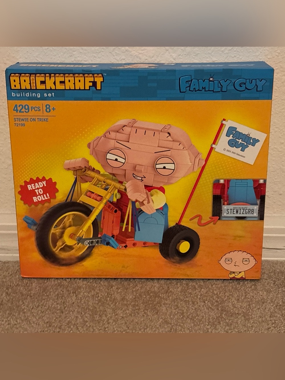 BRICKCRAFT FAMILY GUY STEWIE ON TRIKE 72199 BUILDING SET NEW SEALED